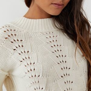 NWT Free People Bell Song Ivory Sweater